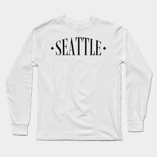 Seattle FUNKY SPADE Black Long Sleeve T-Shirt